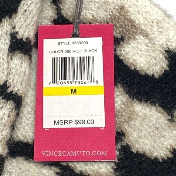 Vince Camuto NWT leopard/ cheetah animal print crew neck sweater size M - Picture 6 of 16